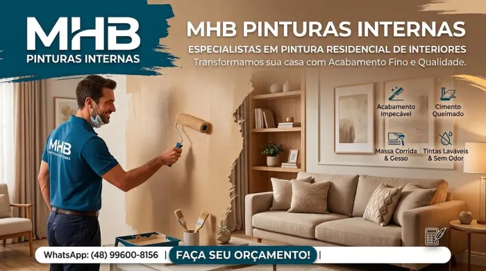 Pinturas internas residências.