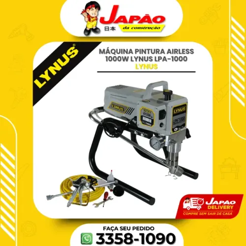 Máquina Pintura Airless 1000w Lynus Lpa-1000 Oferta Por Tempo Limitado