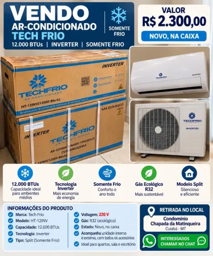 Ar condicionado novo na caixa