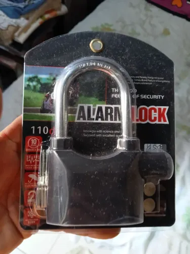 Cadeado com alarme do grande novo e embalado para moto , sítio, casa e etc