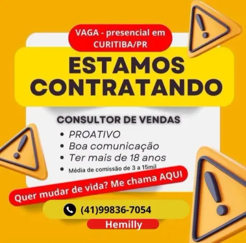 ESTAMOS COM VAGAS!!!