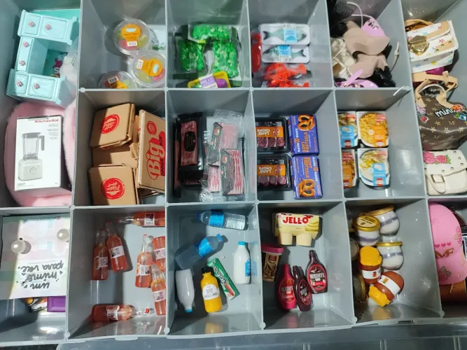 Itens mini geladeira - Mini brands