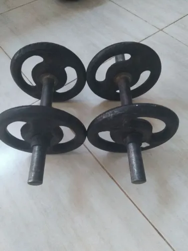 Vendo par de halteres 16 kilos 