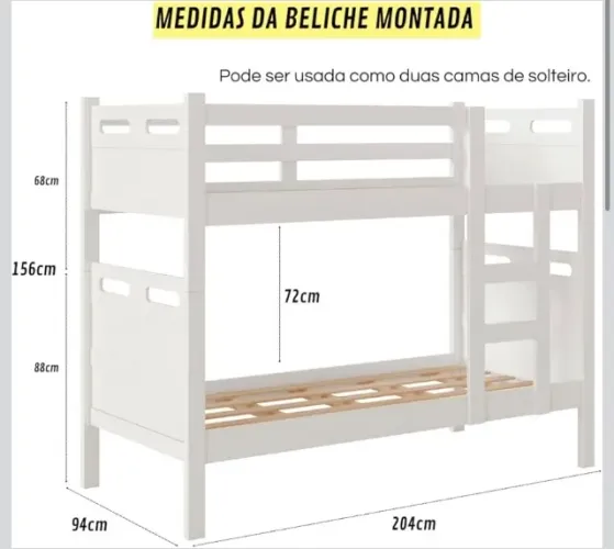 Beliche / Cama de solteiro