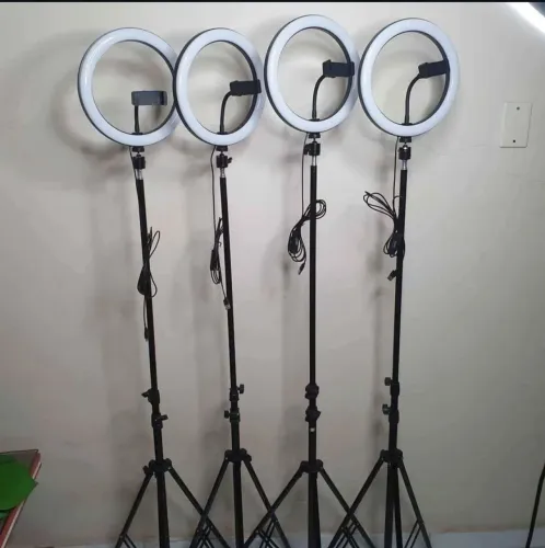Ring Light completo com tripé grande 10" com tripé de 2.15m (novos)