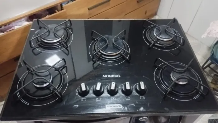 Fogão 5 bocas Cooktop com balcão