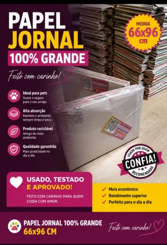 Papel jornal 66x96