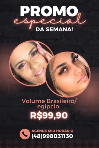 Promoção aplicação de cílios 