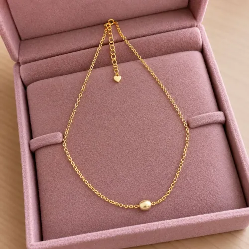 COLAR PINGENTE PÉROLA BANHADO A OURO 18K