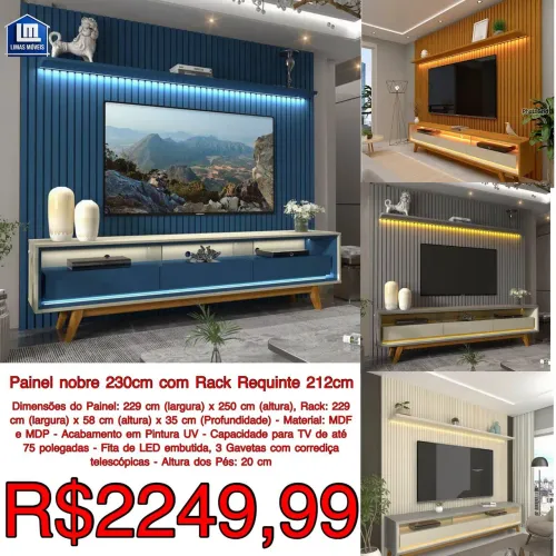 Painel nobre + rack Requinte