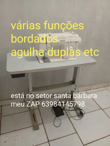 Máquina Singer vários pontos e agulha dupla