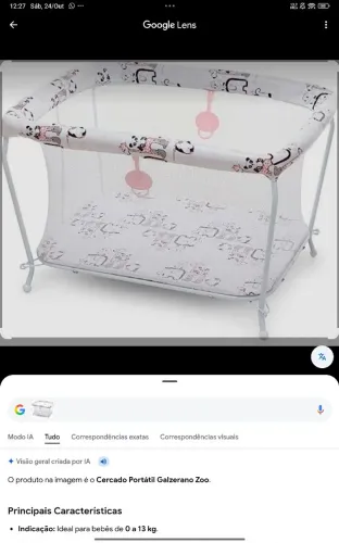 Vendo cercadinho de bebê Galzerano