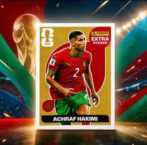 Figurinha Extra Legend Hakimi Dourada Copa Do Mundo 2026 Achraf Hakimi Gold