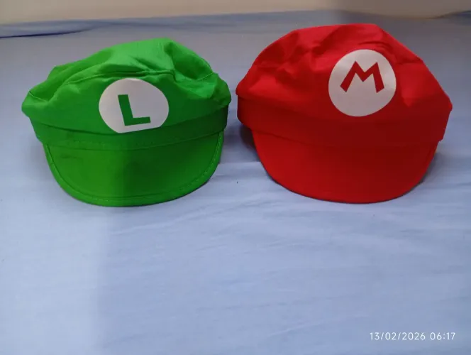 Chapéu boné Mario e Luigi