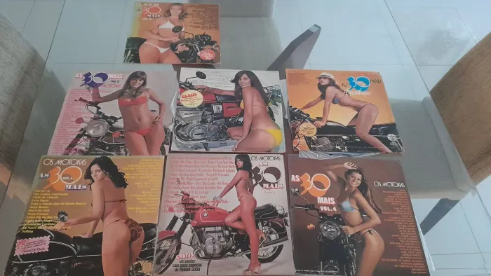7 discos de vinis "Os Motokas - As 30 Mais"