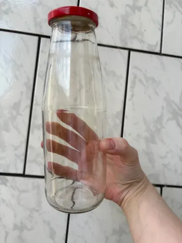Vidro Vazio Usado Liso 720ml com Tampa