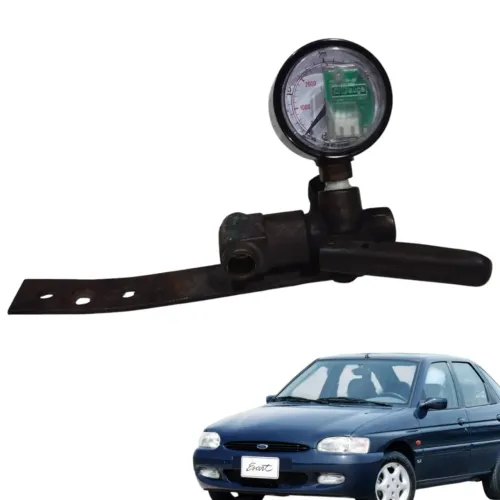 Manômetro Pressão Válvula Com Suporte Ford Escort 1978