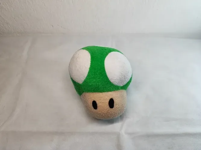 Pelucia Cogumelo 1up Mario Bros Verde