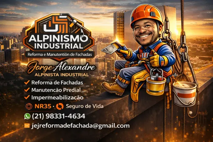 Trabalho em Altura | Alpinismo Industrial e Reforma de Fachadas
