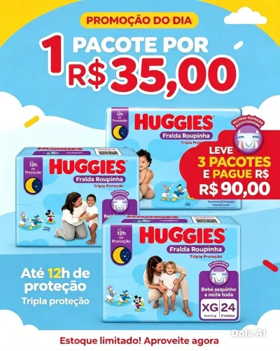 Fraldas Huggies Pants