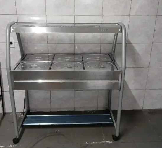 Buffet térmico 6 cubas semi novo 