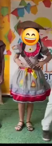Roupa infantil Sao joao Maria bonita