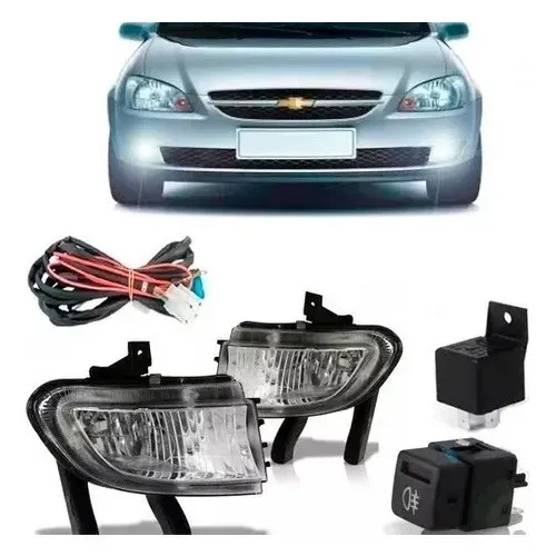 Kit farol de milha Classic Gm 2010à2016 C/lâmpadas