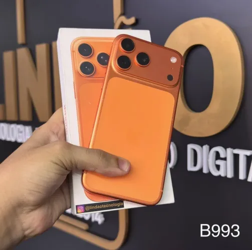 LOJA FÍSICA. IPHONE 17 PRO MAX 256GB LARANJA | IMPECÁVEL COM CAIXA | RETIRE JÁ