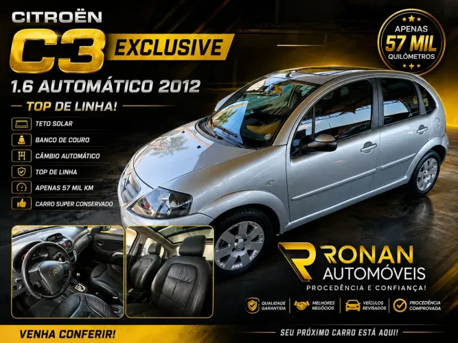 Citroen C3 Excl./excl.solar./sonora 1.6 Flex AUT 2012