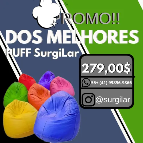 Seu novo cantinho de relaxar Puffs SurgiLar 