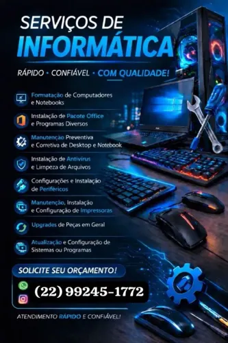 MANUTENÇÃO DE MICRO PROCESSAMENTO DADOS !