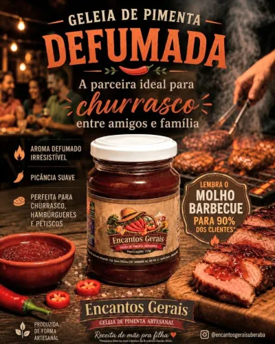 Geleia de pimenta defumada