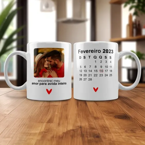 Caneca encontrei meu amor para a vida inteira 
