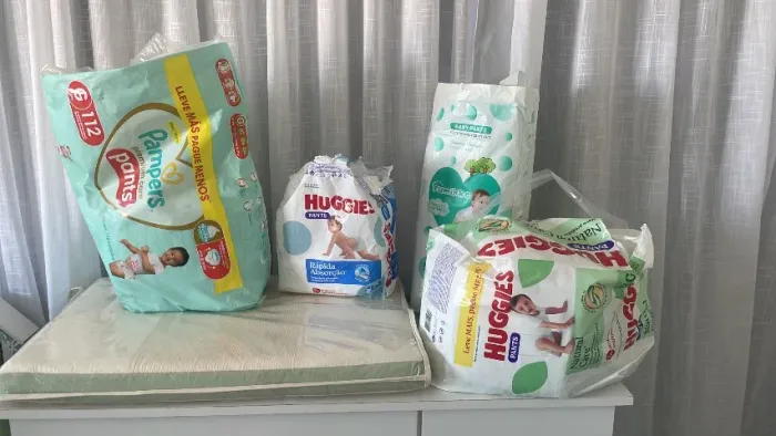 Fraldas descartáveis infantil