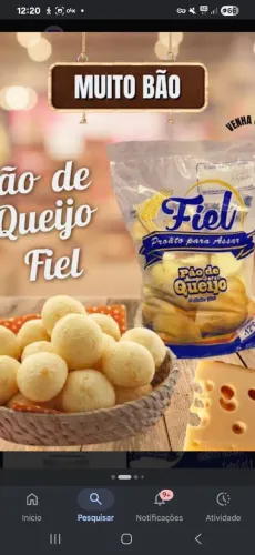 Pao de queijo Fiel.