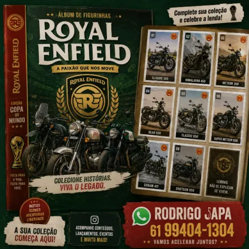 Royal Enfield com emplacamento + desconto em revisão