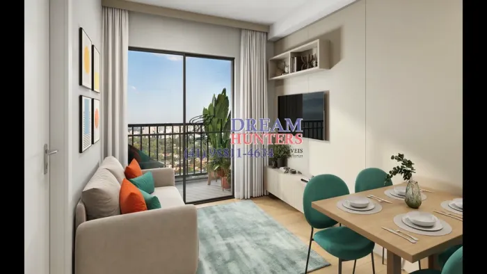 Apartamento de 33.63m² no bairro Prado Velho, com 2 quartos, 1 banheiro e 1 vaga de garage