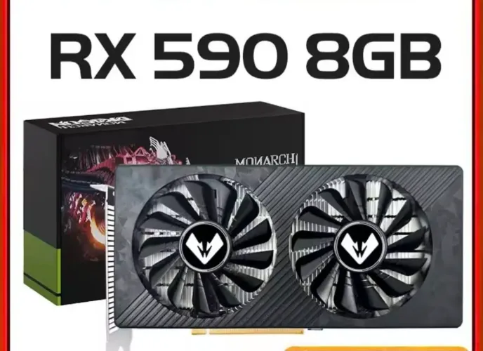 Placa de vídeo RX 590 8 gigas 6 pinos