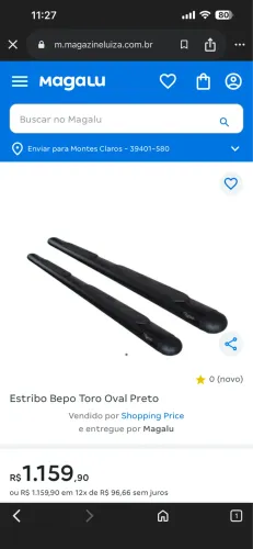 Estribo BEPO preto