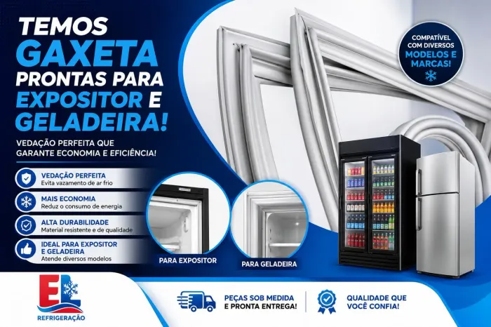 Borracha de geladeira, expositor, freezer todos os modelos