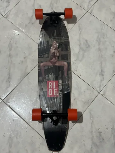 Skate longboard ride smoking preto