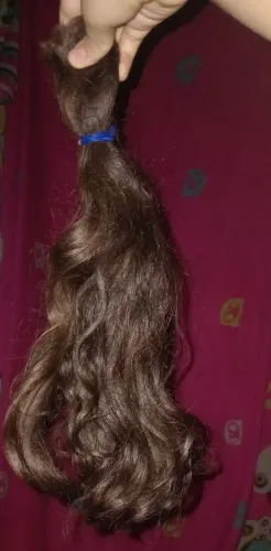 Cabelo castanho natural 40 cm