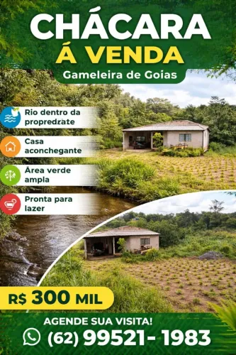 Chácara Rio Piracanjuba Gameleira Goiás 