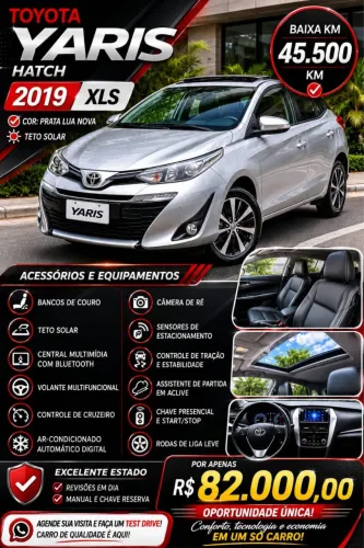 Toyota Yaris XLS 1.5 Flex 16V 5P Aut. 2019