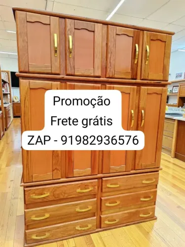 Guarda roupa de casal madeira jatobá NOVO!