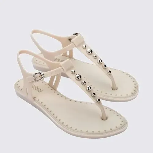 Sandália Rasteirinha Melissa Cor Bege 33/34