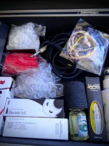 kit de tatuagem completo electric ink
