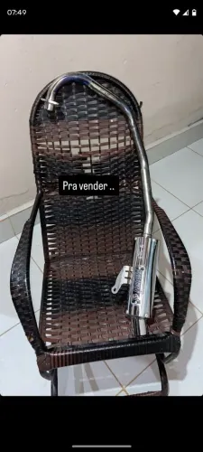 Escapamento fortuna para Fan 160/ Titan 160 / Start 160 Mini Turbo Cromado 