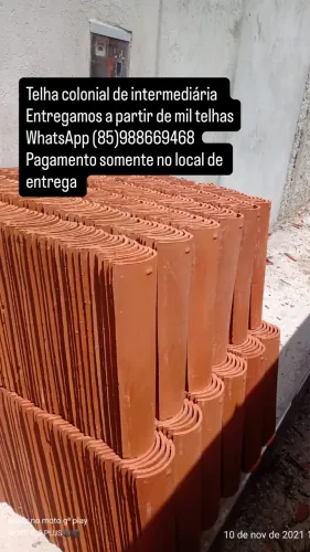 Telha colonial intermediária