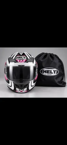 Capacete Motociclista Helmet Rosa
